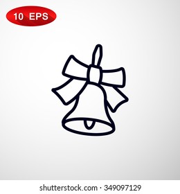 School bell vector illustration