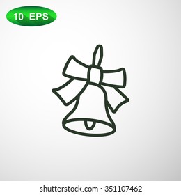 School bell vector illustration