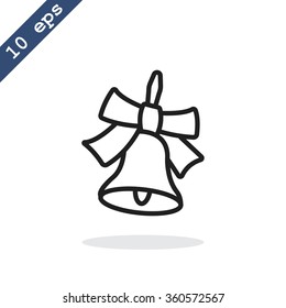 School bell vector illustration