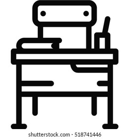 school benches icon