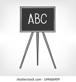 School black board vector illustration