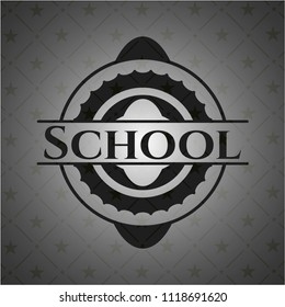 School black emblem. Vintage.