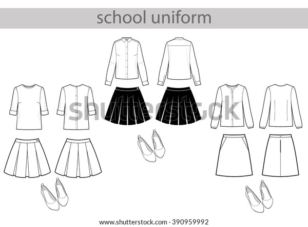 green and white school uniform