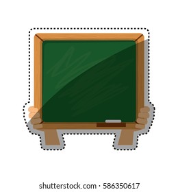 School blackboad isolated icon vector illustration graphic design