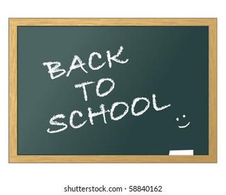 School blackboard back to school