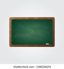 
School blackboard and chalk