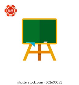 School Blackboard with Chalk Icon