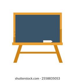 School blackboard with chalk - vector icon