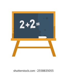 School blackboard with chalk - vector icon