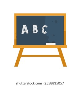 School blackboard with chalk - vector icon