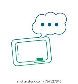 school blackboard eraser speech bubble icon