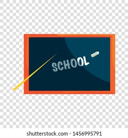 School blackboard icon in cartoon style isolated on background for any web design