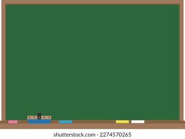 School blackboard illustration background material