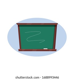 Design-Element der Schultafel-Illustration, Flachsymbol
