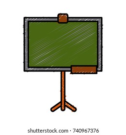 School blackboard isolated