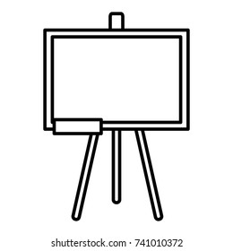 School blackboard isolated
