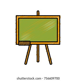 School blackboard isolated