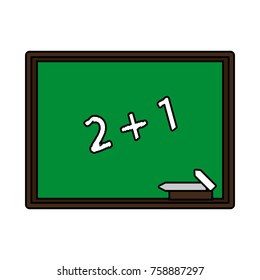 School blackboard isolated