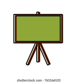 School blackboard isolated