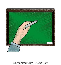 School blackboard isolated icon vector illustration graphic design