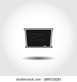 icono del vector aislado de la pizarra escolar. elemento de diseño educativo