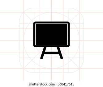 School Blackboard on Stand Icon