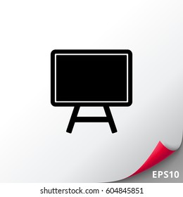 School Blackboard on Stand Icon