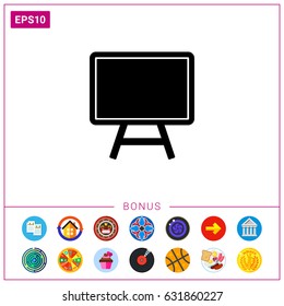 School Blackboard on Stand Icon
