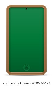 school blackboard phone online education concept vector illustration isolated on white background