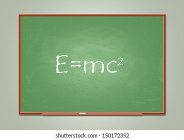School blackboard. Vector illustration