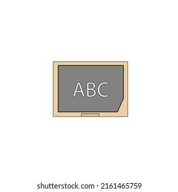 school blackboard vector type icon