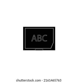 school blackboard vector type icon