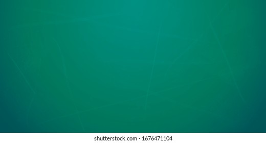 School board background. Сhalkboard texture. Chalk rubbed out on blackboard. Empty blank green chalkboard
