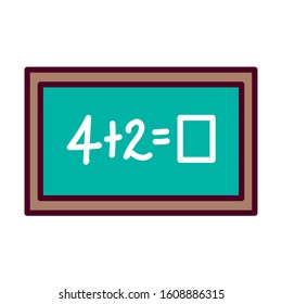School board design, Eduaction class lesson knowledge preschooler study learning classroom and primary theme Vector illustration