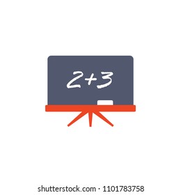 school board with exercise colored icon. Element of school icon for mobile concept and web apps. Detailed school board with exercise icon can used for web and mobile. Simple icon on white background