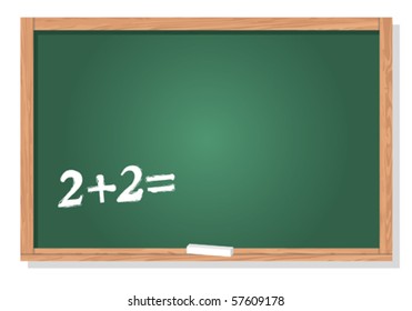 School board with formula, element for design, vector illustration