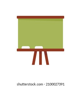 School board icon. Flat illustration of school board vector icon isolated on white background