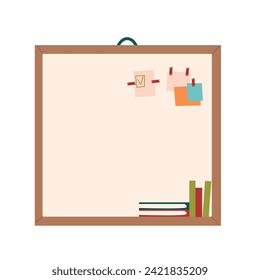School board icon. Flat illustration of school board icon for web design