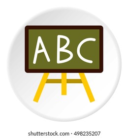 School board icon. Flat illustration of school board vector icon for web