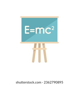 School board icon flat vector. Student education. Skill master isolated