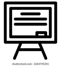 icono del tablero de escuela o logotipo símbolo de signo aislado ilustración vectorial - iconos vectoriales de estilo negro de alta calidad
