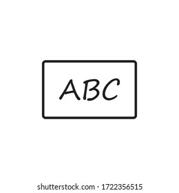school board icon vector sign symbol isolated