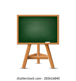 School Board Isolated On A White Background. Stock Vector.