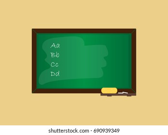 School board with letters