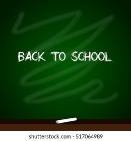 School board with a sketch, Vector illustration