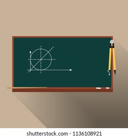 The school board is used in educational institutions as a surface on which the teacher and students can write or draw to explain the study material
