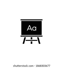 School board vector icon. Blackboard icon. Painting board icon. Education symbol for your web site design, logo, app, UI. Vector illustration, EPS10.
