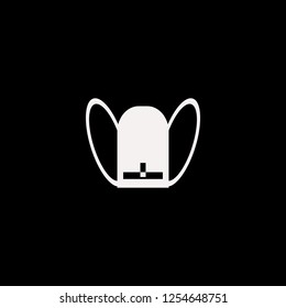 school book bag vector icon. flat school book bag design. school book bag illustration for graphic 