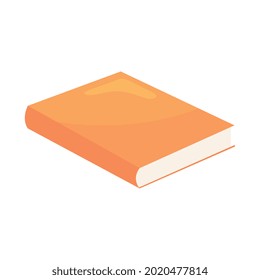 school book of cover orange