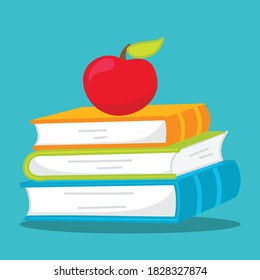 ilustración vectorial de diseño de libros escolares